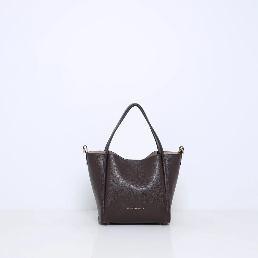 Smaak Amsterdam Handtassen | Schoudertassen-JANE | DARK CHOCOLAT